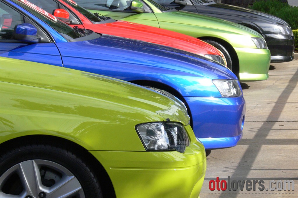 Lima warna mobil yang paling banyak di bengkel cat