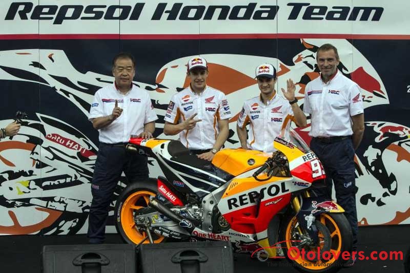 Duo jagoan MotoGP Honda kenalkan motor barunya di Sentul