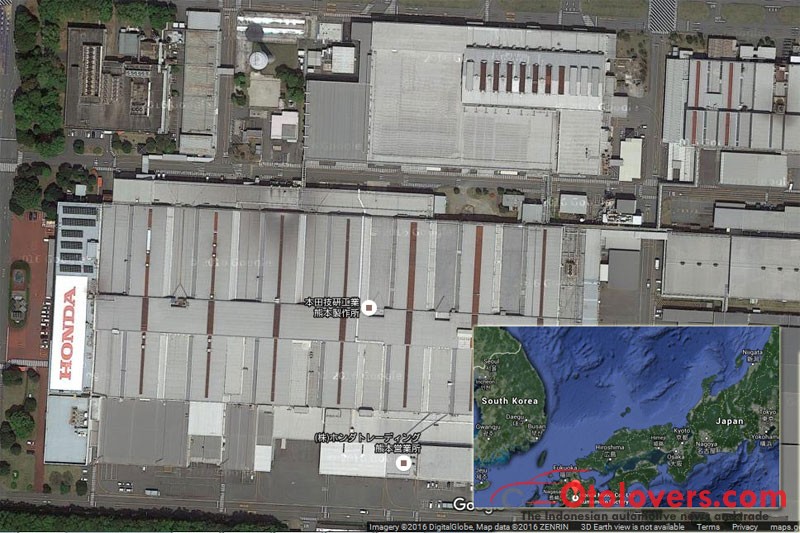 Pabrik Honda Kumamoto rusak parah, baru sebagian beroperasi