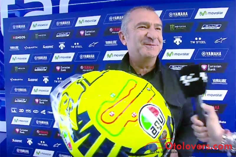 Desainer Aldo Drudi jelaskan soal helm baru “Mugiallo” Rossi