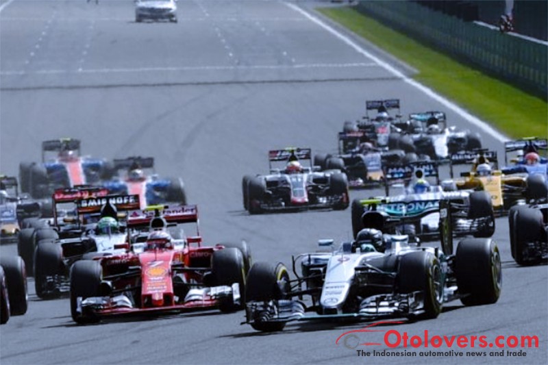 Rosberg menangi Formula 1 Belgia, Hamilton ketiga meski start dari belakang