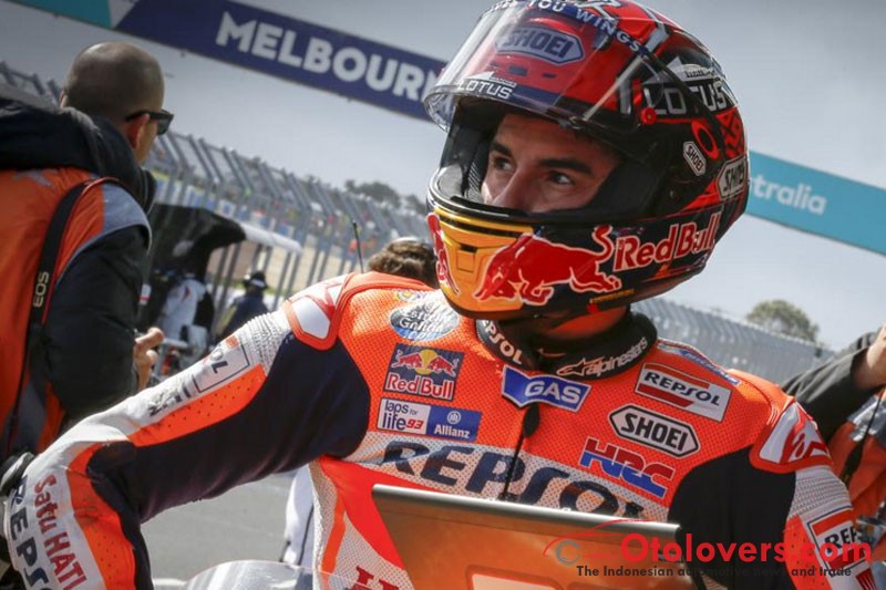 Marquez rebut pole lagi di Australia, Rossi tercecer P15
