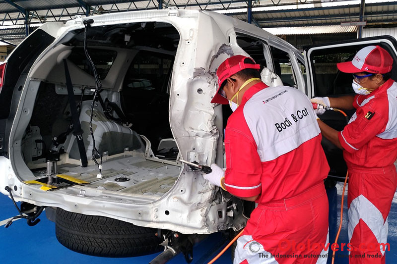 Mitsubishi targetkan sediakan 10 body repair dan paint shop 2017